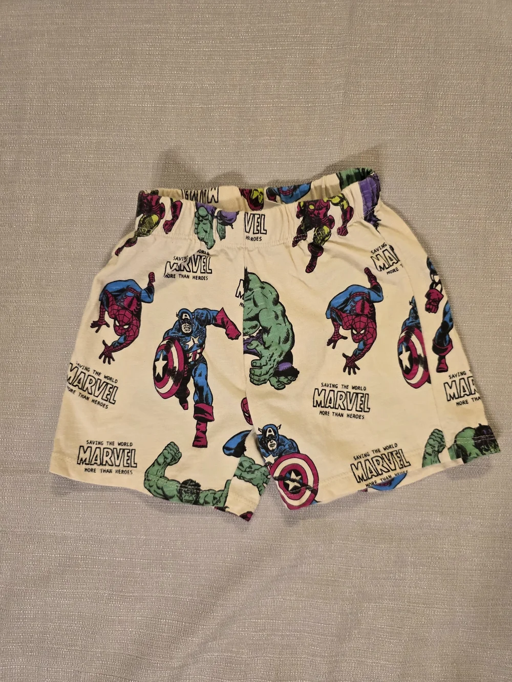 Marvel Toddler Shorts 2-3 Years 98cm Spider-Man Hulk Captain America